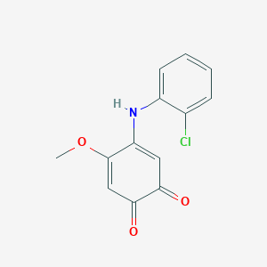 4-(2-Chloroanilino)-5-methoxycyclohexa-3,5-diene-1,2-dione