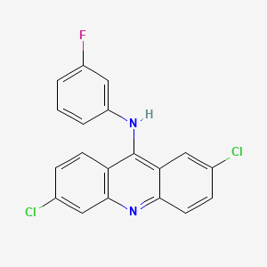 2,6-Dichloro-N-(3-fluorophenyl)acridin-9-amine