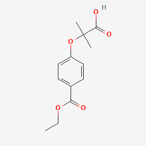 2-[4-(Ethoxycarbonyl)phenoxy]-2-methylpropanoic acid