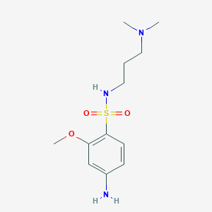 4-Amino-N-[3-(dimethylamino)propyl]-2-methoxybenzene-1-sulfonamide