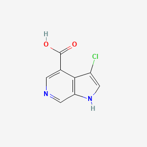 molecular formula C8H5ClN2O2 B1452426 3-氯-1H-吡咯并[2,3-c]吡啶-4-甲酸 CAS No. 1190320-29-6