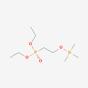 molecular formula C9H23O4PSi B14524337 Diethyl {2-[(trimethylsilyl)oxy]ethyl}phosphonate CAS No. 62514-87-8