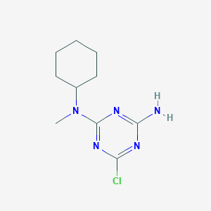 molecular formula C10H16ClN5 B1452434 N-(4-氨基-6-氯-1,3,5-三嗪-2-基)-N-环己基-N-甲基胺 CAS No. 99192-28-6