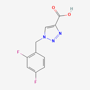 molecular formula C10H7F2N3O2 B1452442 1-(2,4-difluorobenzyl)-1H-1,2,3-triazole-4-carboxylic acid CAS No. 1351821-08-3
