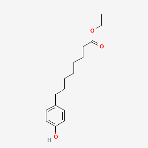 molecular formula C16H24O3 B14524422 Ethyl 8-(4-hydroxyphenyl)octanoate CAS No. 62889-62-7