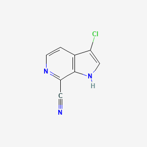 B1452443 3-chloro-1H-pyrrolo[2,3-c]pyridine-7-carbonitrile CAS No. 1190318-82-1