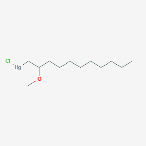 molecular formula C12H25ClHgO B14524433 Chloro(2-methoxyundecyl)mercury CAS No. 62594-85-8