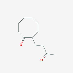 molecular formula C12H20O2 B14524480 Cyclooctanone, 2-(3-oxobutyl)- CAS No. 62491-73-0