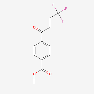 molecular formula C12H11F3O3 B1452449 4-(4,4,4-三氟丁酰基)苯甲酸甲酯 CAS No. 952107-73-2