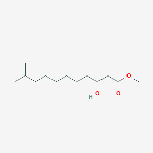 molecular formula C13H26O3 B14524510 Methyl 3-hydroxy-10-methylundecanoate CAS No. 62675-83-6