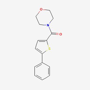 molecular formula C15H15NO2S B14524515 Morpholine, 4-[(5-phenyl-2-thienyl)carbonyl]- CAS No. 62404-18-6