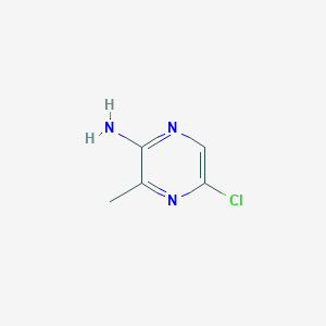 molecular formula C5H6ClN3 B1452453 5-氯-3-甲基吡嗪-2-胺 CAS No. 1001050-30-1