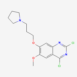 molecular formula C16H19Cl2N3O2 B1452457 2,4-二氯-6-甲氧基-7-(3-(吡咯烷-1-基)丙氧基)喹唑啉 CAS No. 1320288-30-9