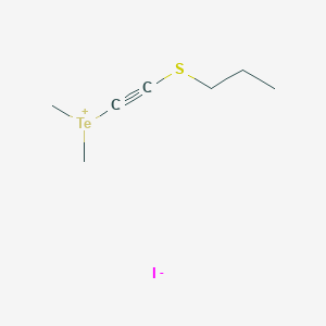 molecular formula C7H13ISTe B14524609 Dimethyl[(propylsulfanyl)ethynyl]tellanium iodide CAS No. 62679-74-7