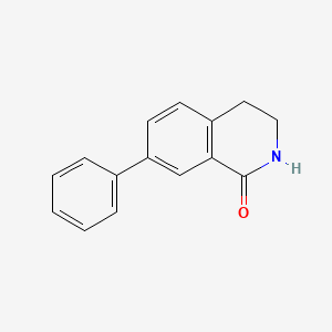 molecular formula C15H13NO B1452468 7-苯基-3,4-二氢异喹啉-1(2H)-酮 CAS No. 1368661-06-6