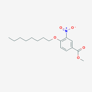 molecular formula C16H23NO5 B14524689 Methyl 3-nitro-4-(octyloxy)benzoate CAS No. 62435-38-5