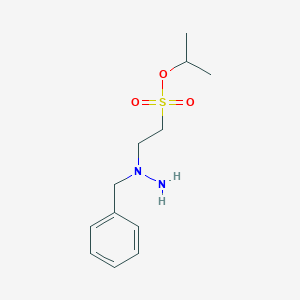 molecular formula C12H20N2O3S B14524701 Propan-2-yl 2-(1-benzylhydrazinyl)ethane-1-sulfonate CAS No. 62692-69-7