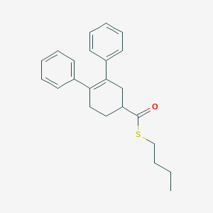 molecular formula C23H26OS B14524719 S-butyl 3,4-diphenylcyclohex-3-ene-1-carbothioate CAS No. 62544-14-3