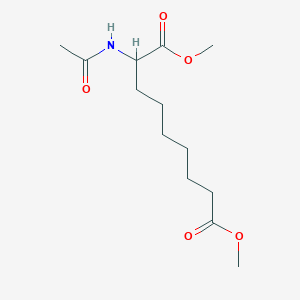 molecular formula C13H23NO5 B14524758 Dimethyl 2-acetamidononanedioate CAS No. 62333-43-1