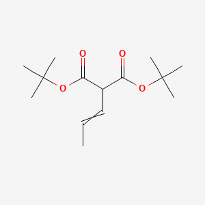 molecular formula C14H24O4 B14524787 Di-tert-butyl (prop-1-en-1-yl)propanedioate CAS No. 62631-25-8