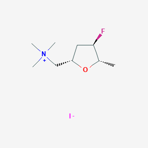 B145248 4-Deoxy-4-fluoromuscarine iodide CAS No. 132113-37-2