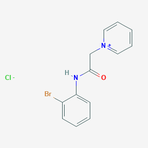 molecular formula C13H12BrClN2O B14524827 Pyridinium, 1-[2-[(2-bromophenyl)amino]-2-oxoethyl]-, chloride CAS No. 62513-07-9