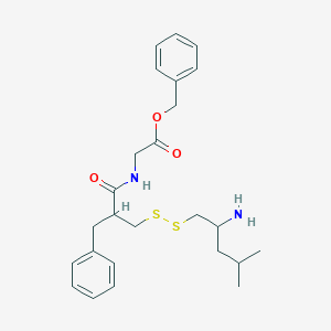 B145249 N-(2-Benzyl-3-((2-amino-4-methylpentyl)dithio)-1-oxopropyl)glycine benzyl ester CAS No. 135949-54-1