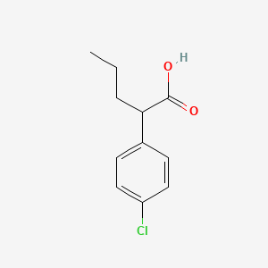 molecular formula C11H13ClO2 B1452492 2-(4-氯苯基)戊酸 CAS No. 42222-72-0