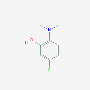 molecular formula C8H10ClNO B1452493 5-氯-2-二甲氨基苯酚 CAS No. 57649-14-6