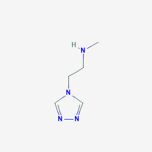 molecular formula C5H10N4 B1452500 methyl[2-(4H-1,2,4-triazol-4-yl)ethyl]amine CAS No. 1247663-92-8