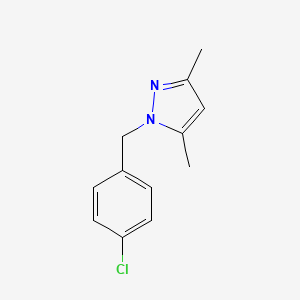 molecular formula C12H13ClN2 B1452509 1-[(4-chlorophenyl)methyl]-3,5-dimethyl-1H-pyrazole CAS No. 1274920-94-3