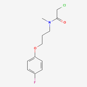 molecular formula C12H15ClFNO2 B1452511 2-氯-N-[3-(4-氟苯氧)丙基]-N-甲基乙酰胺 CAS No. 1226093-15-7