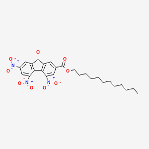 molecular formula C26H29N3O9 B14525182 Dodecyl 4,5,7-trinitro-9-oxo-9H-fluorene-2-carboxylate CAS No. 62901-57-9