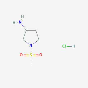 molecular formula C5H13ClN2O2S B1452522 1-甲磺酰基吡咯烷-3-胺盐酸盐 CAS No. 1190044-27-9