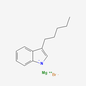 molecular formula C13H16BrMgN B14525239 magnesium;3-pentylindol-1-ide;bromide CAS No. 62454-39-1