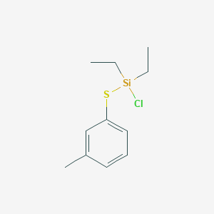 molecular formula C11H17ClSSi B14525241 Chloro(diethyl)[(3-methylphenyl)sulfanyl]silane CAS No. 62474-48-0