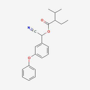 molecular formula C21H23NO3 B14525358 Cyano(3-phenoxyphenyl)methyl 2-ethyl-3-methylbutanoate CAS No. 62391-85-9