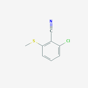 molecular formula C8H6ClNS B1452540 2-氯-6-(甲硫基)苯甲腈 CAS No. 51271-34-2