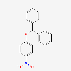 molecular formula C19H15NO3 B14525430 Benzene, 1-(diphenylmethoxy)-4-nitro- CAS No. 62516-66-9