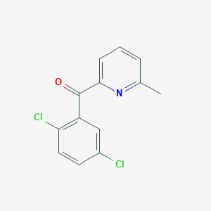 B1452550 2-(2,5-Dichlorobenzoyl)-6-methylpyridine CAS No. 1187165-91-8