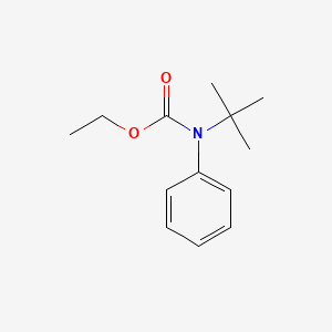 molecular formula C13H19NO2 B14525513 Carbamic acid, (1,1-dimethylethyl)phenyl-, ethyl ester CAS No. 62603-73-0