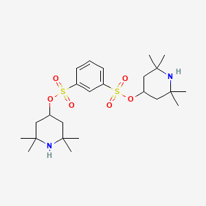 molecular formula C24H40N2O6S2 B14525527 Bis(2,2,6,6-tetramethylpiperidin-4-yl) benzene-1,3-disulfonate CAS No. 62782-04-1