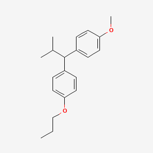 1-Methoxy-4-[2-methyl-1-(4-propoxyphenyl)propyl]benzene