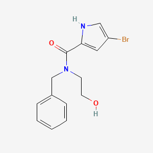 B1452559 N-benzyl-4-bromo-N-(2-hydroxyethyl)-1H-pyrrole-2-carboxamide CAS No. 1184453-80-2
