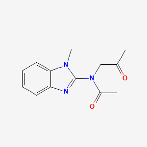 N-(1-Methyl-1H-benzimidazol-2-yl)-N-(2-oxopropyl)acetamide