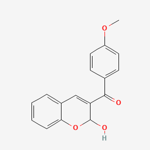 (2-Hydroxy-2H-1-benzopyran-3-yl)(4-methoxyphenyl)methanone