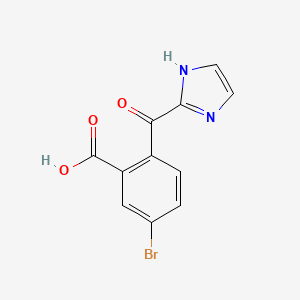 5-Bromo-2-(1H-imidazole-2-carbonyl)benzoic acid