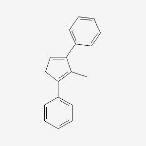 Benzene, 1,1'-(2-methyl-1,3-cyclopentadiene-1,3-diyl)bis-