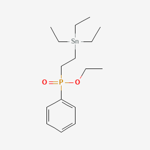 Ethyl phenyl[2-(triethylstannyl)ethyl]phosphinate