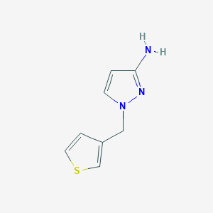 molecular formula C8H9N3S B1452569 1-(噻吩-3-基甲基)-1H-吡唑-3-胺 CAS No. 1183247-90-6